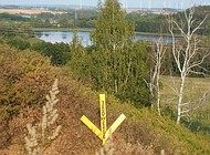 Blick vom Drebitzberg bei Klein-Ziethen auf die Endmoränenlandschaft durch die die 380kV-Freileitung gezogen werden soll
